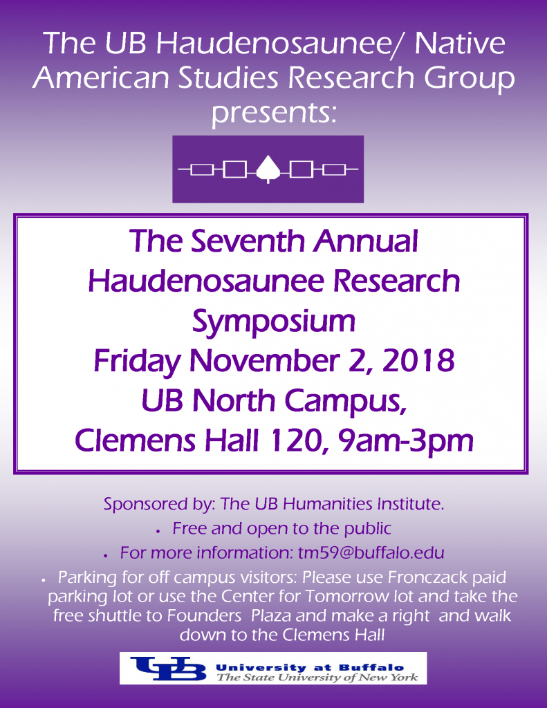 Seventh Annual Haudenosaunee Research Symposium flyer