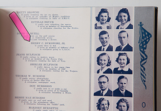 Charles Bukowski's High School Yearbook. Poetry and Rare Books in the Special Collections, Capen Hall.