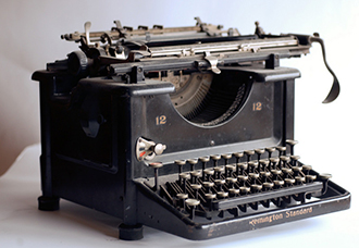 University Archives, Francis Striker Collection typewriter